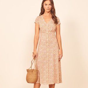 BNWOT Reformation Denise Dress - Carnation XL